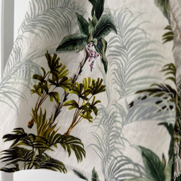 Hey Chic Sabina Green Tropical Flared Sleeve Maxi Dress 8 NWT - Picture 7 of 7